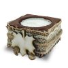 Ahşap Sonbahar Desenli Tealight Mumluk - 4