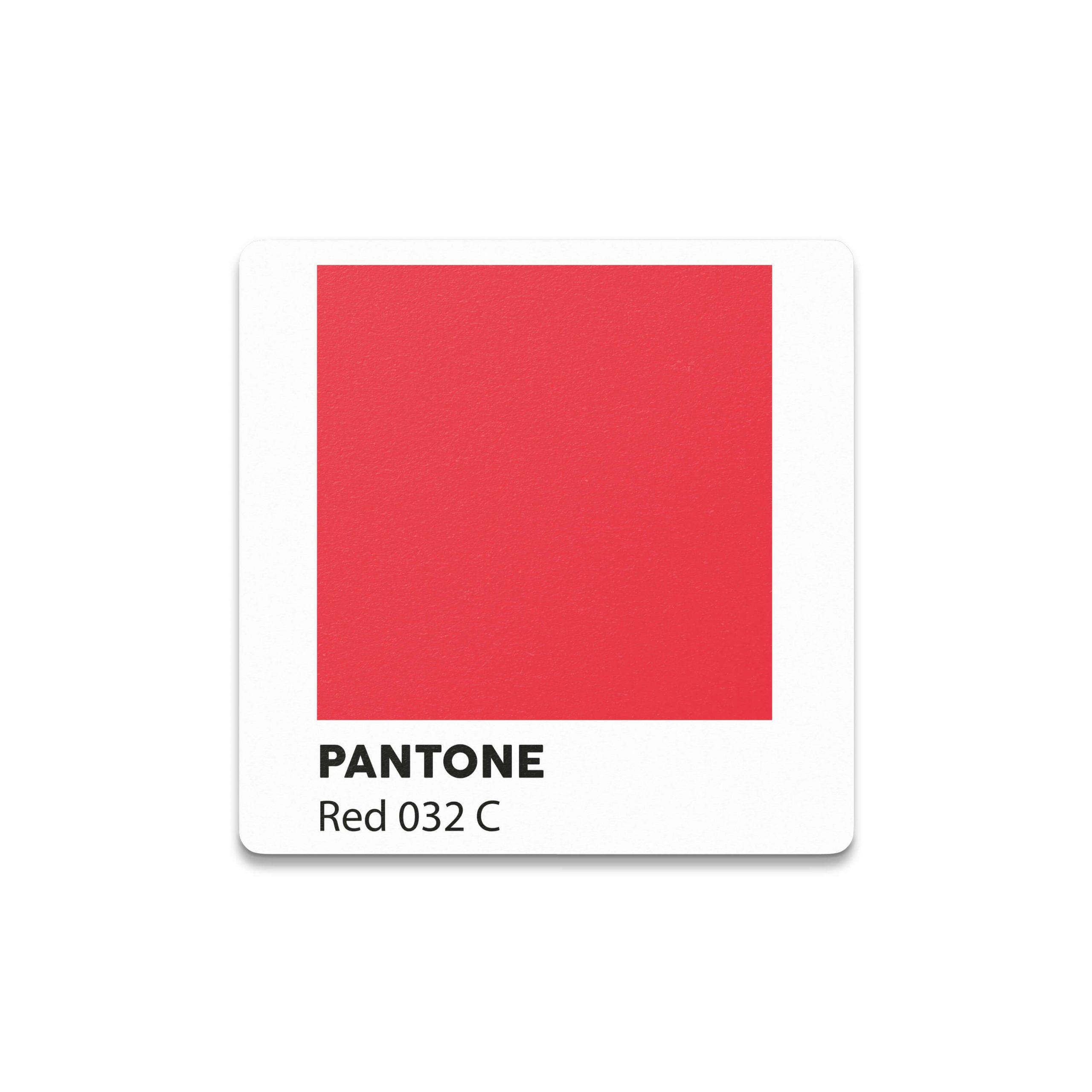 Türk Bayrağı Pantone Red 032 C Bardak Altlığı