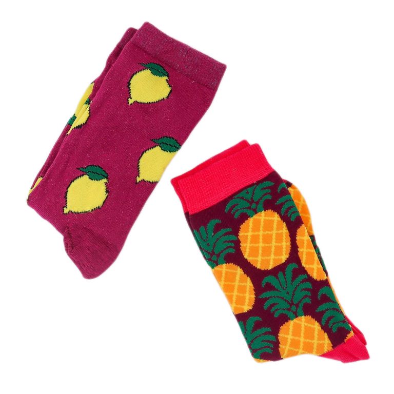 2’li Meyve Desenli Çorap Seti