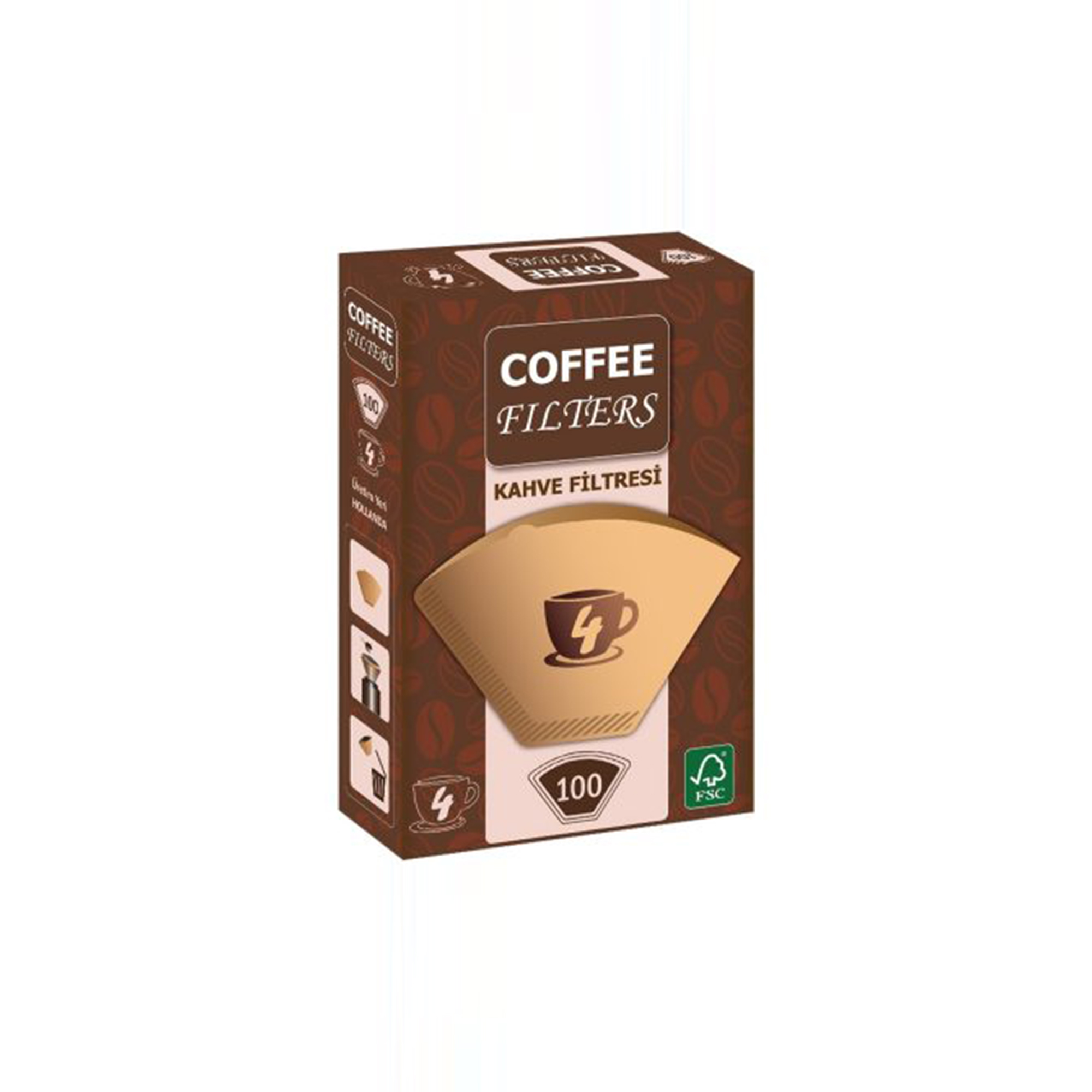 Coffee Kahve Filtresi 1×4 100 Adet