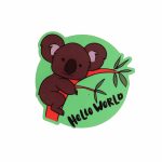 Hello World Koala Bardak Altlığı