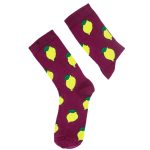 Limon Desenli Çorap