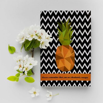 Ananas Tasarımlı Noktalı Defter3