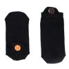 Portakal Tasarımlı Nakışlı Siyah Patik Çorap