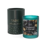 Yade Siyah Yılbaşı temalı Portakal & Tarçın Mum - No:1