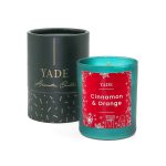 Yade Kırmızı Yılbaşı Temalı Portakal & Tarçın Mum - No:1