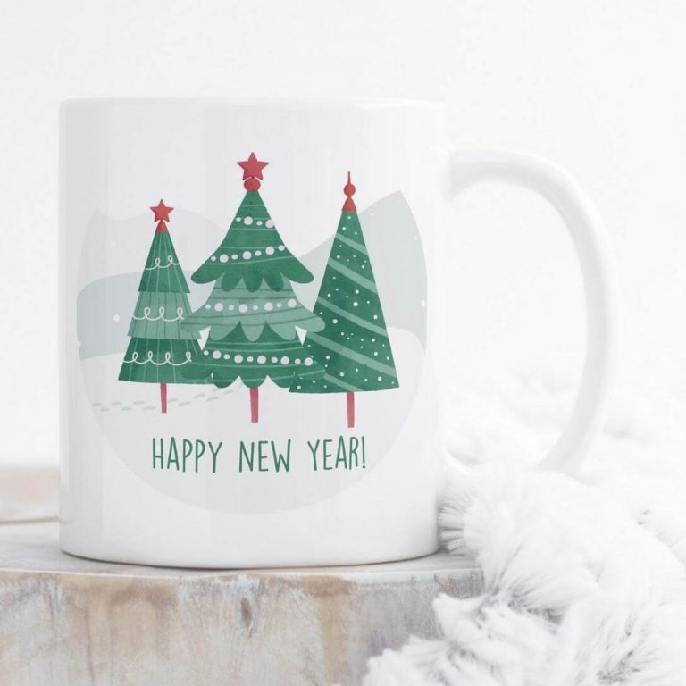 Happy New Year Çam Ağacı Kupa