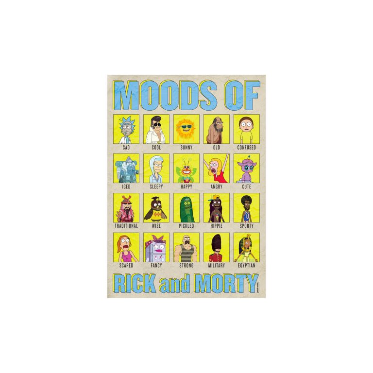 Rick And Morty 1000 Parça Moods Puzzle