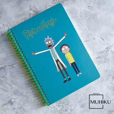 Rick and Morty Mavi Butik Defter