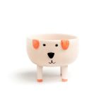 Köpek Figürlü El Yapımı Seramik Saksı