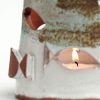 El Yapımı Balık Figürlü Tealight Mumluk - Bej