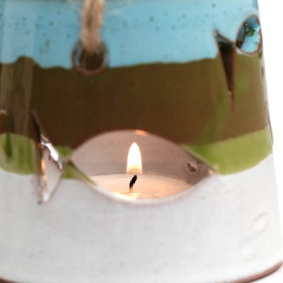 El Yapımı Balık Figürlü Tealight Mumluk - Yeşil