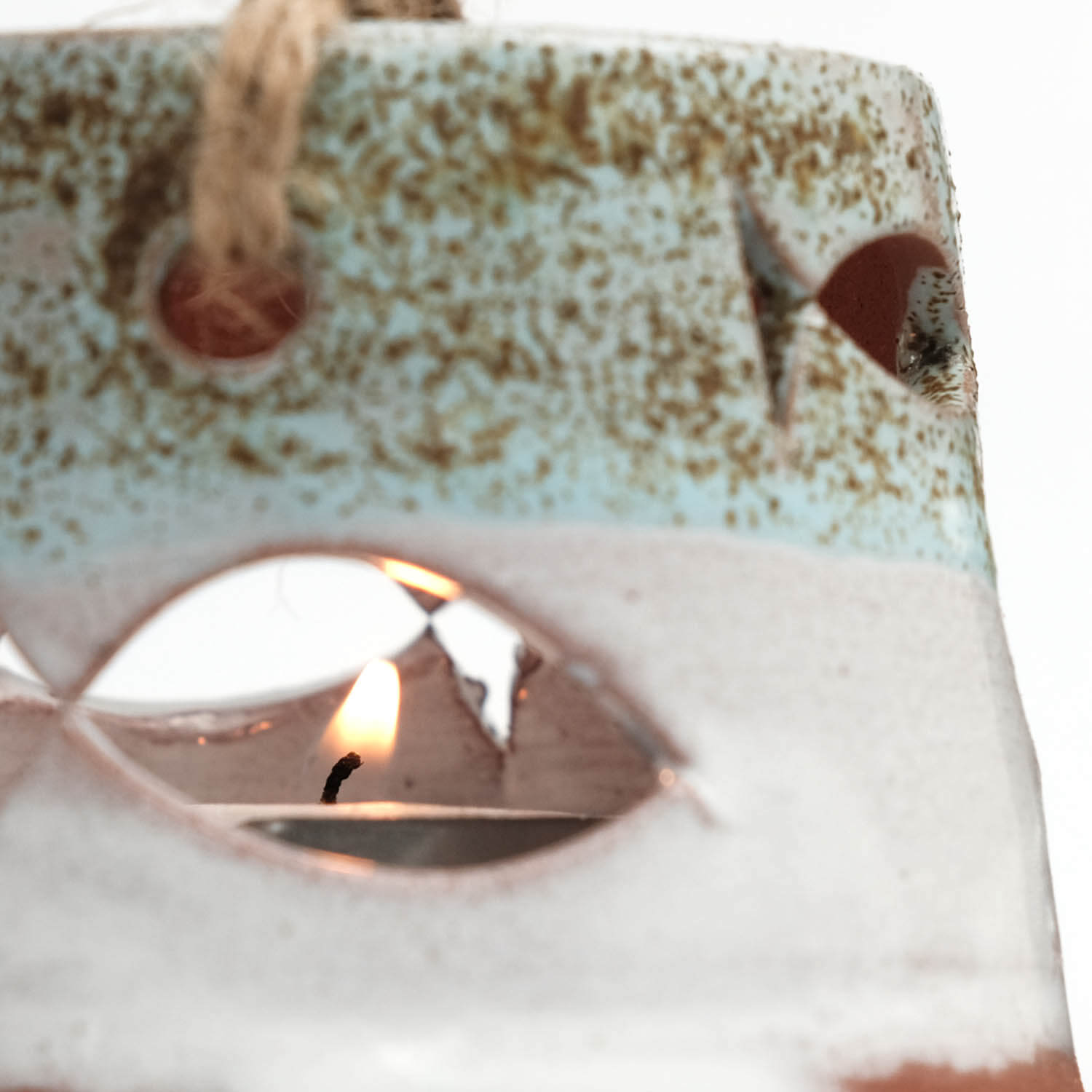 El Yapımı Balık Figürlü Mini Tealight Mumluk - Bej
