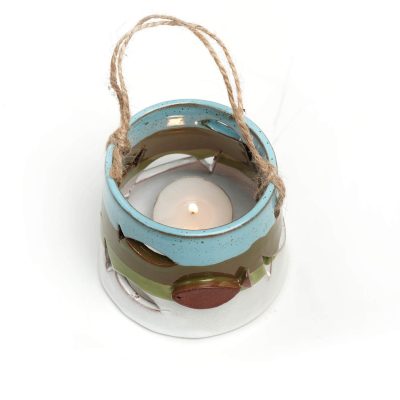 El Yapımı Balık Figürlü Tealight Mumluk - Yeşil