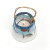 El Yapımı Balık Figürlü Tealight Mumluk - Mavi