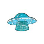 Mavi Ufo Broş