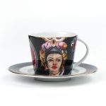 Siyah Sophia Femina Porselen Fincan Takımı