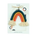 Gökkuşağı Makrome Anahtarlık - Green