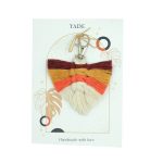 Yaprak Makrome Anahtarlık - Sunset