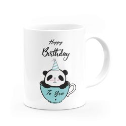 Pandalı Happy Birthday Kupa