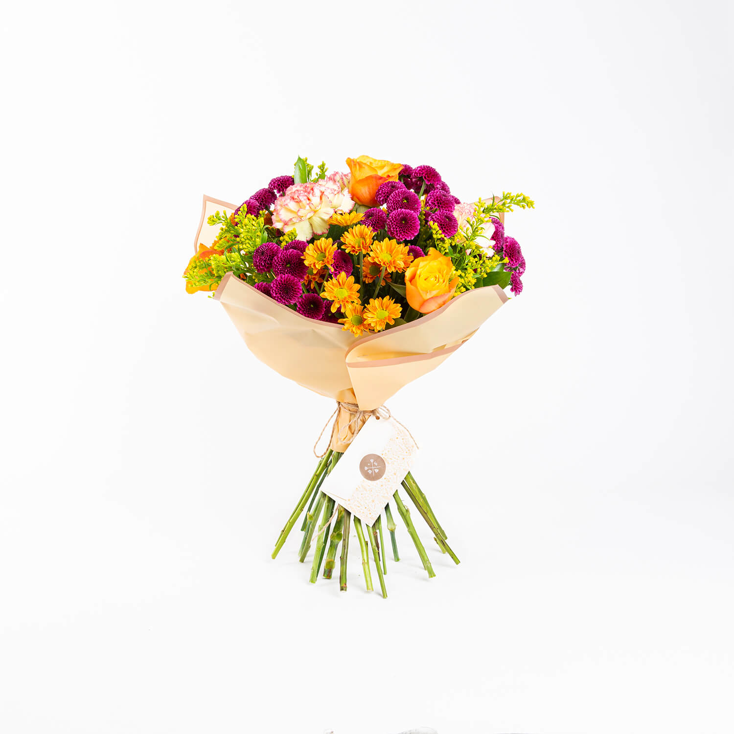 Laranja - Karanfil Çiçek Buketi