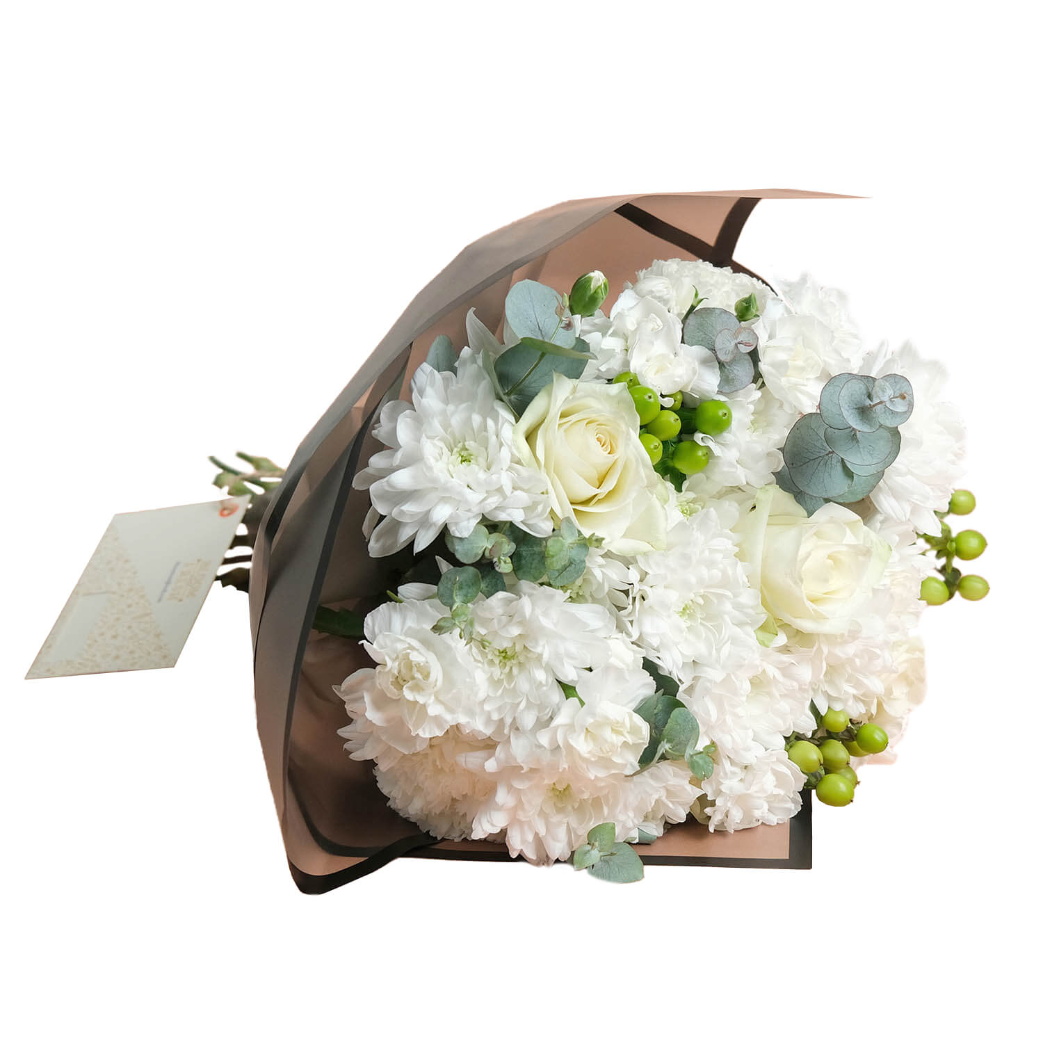 Pure - Beyaz Krizantem Çiçek Buketi