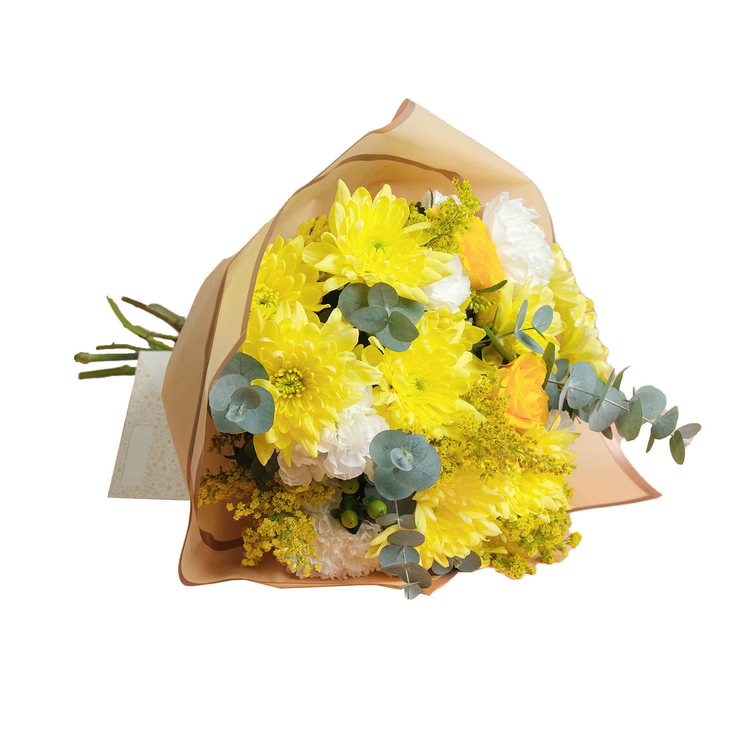 Isabel - Sarı Krizantem Çiçek Buketi