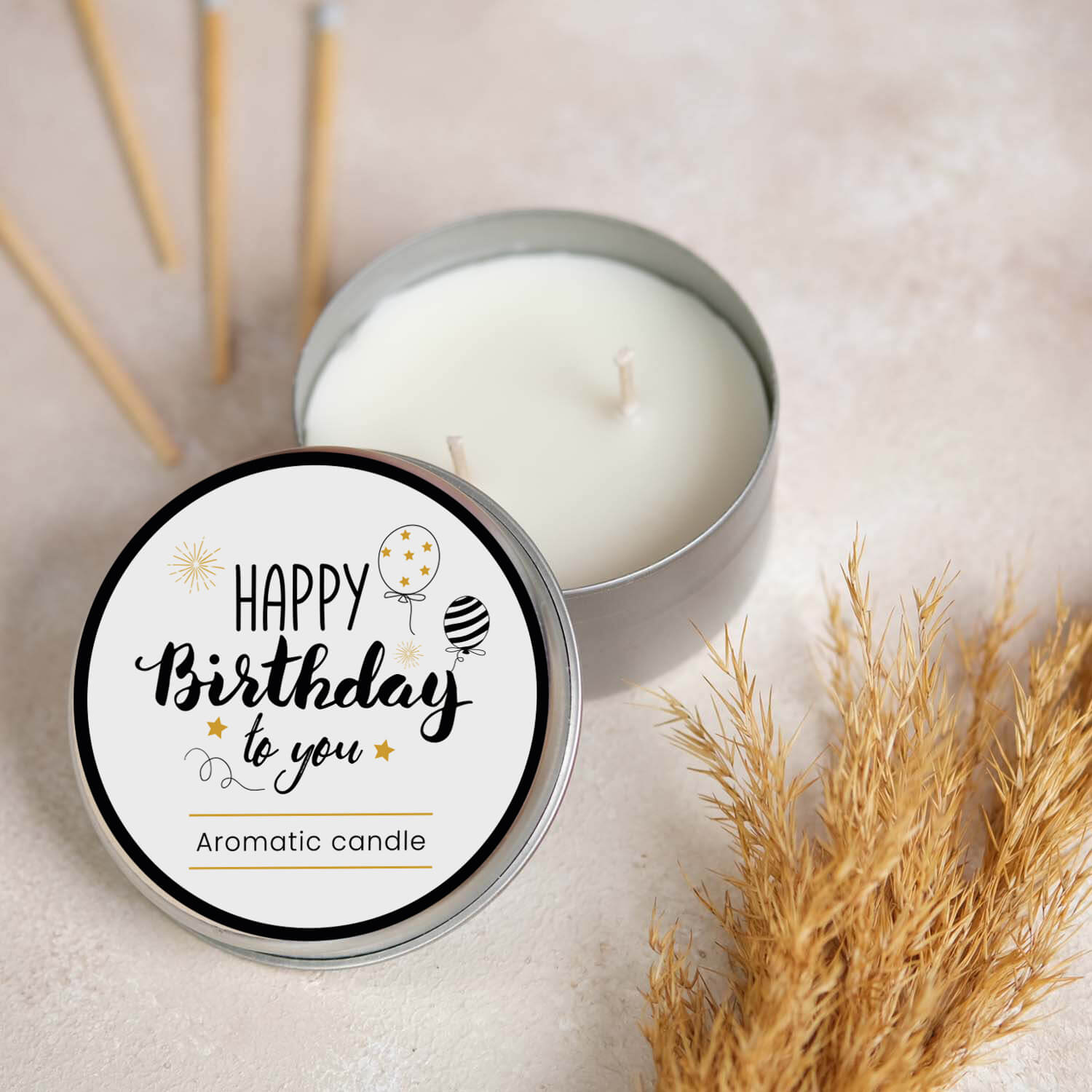 Yade Beyaz Happy Birthday Aromaterapi Mum – No:2