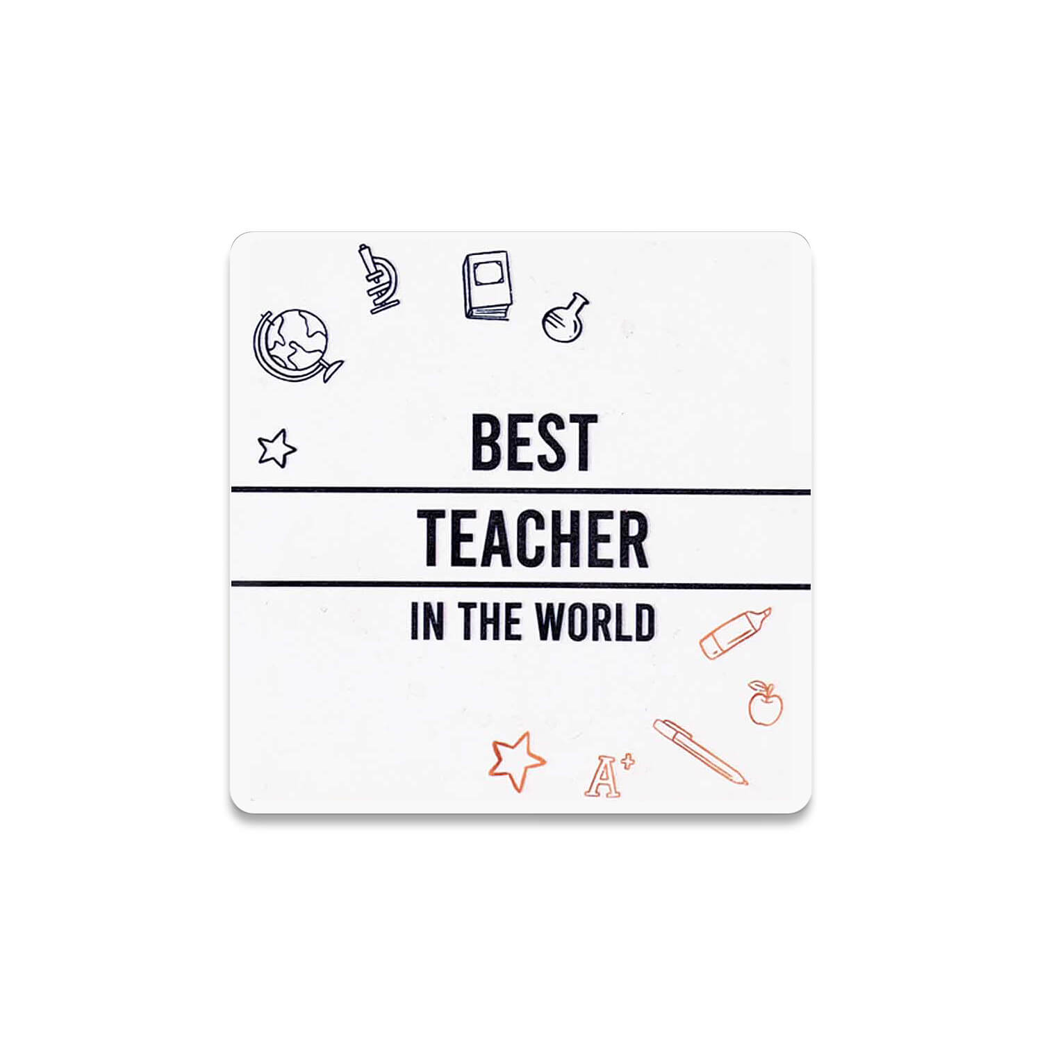 Best Teacher in The World Bardak Altlığı