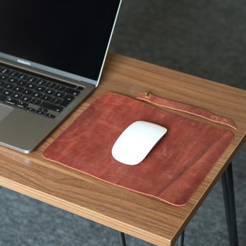 Yade Bordo Deri Mouse Pad