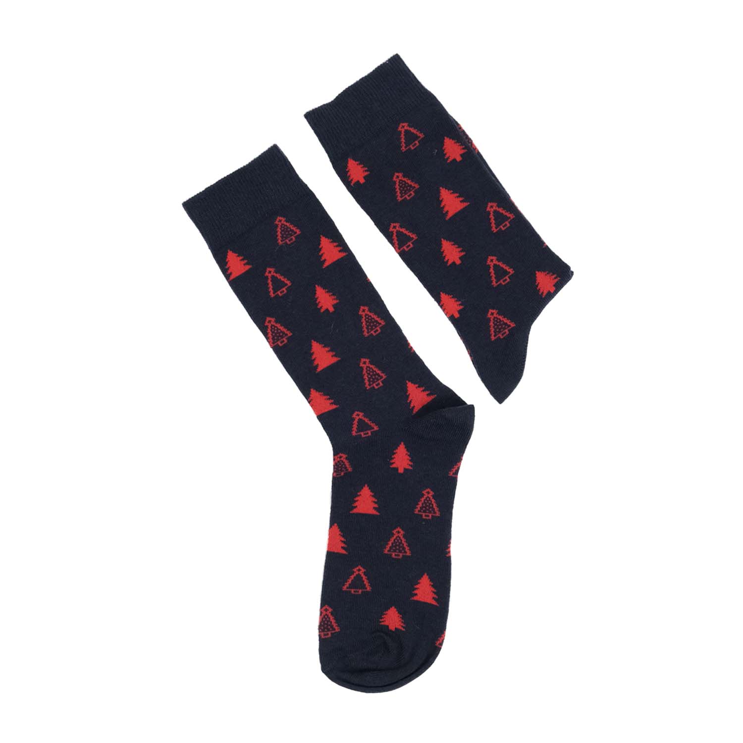 Moonwalk Sock – Lacivert Çam Ağacı Desenli Çorap