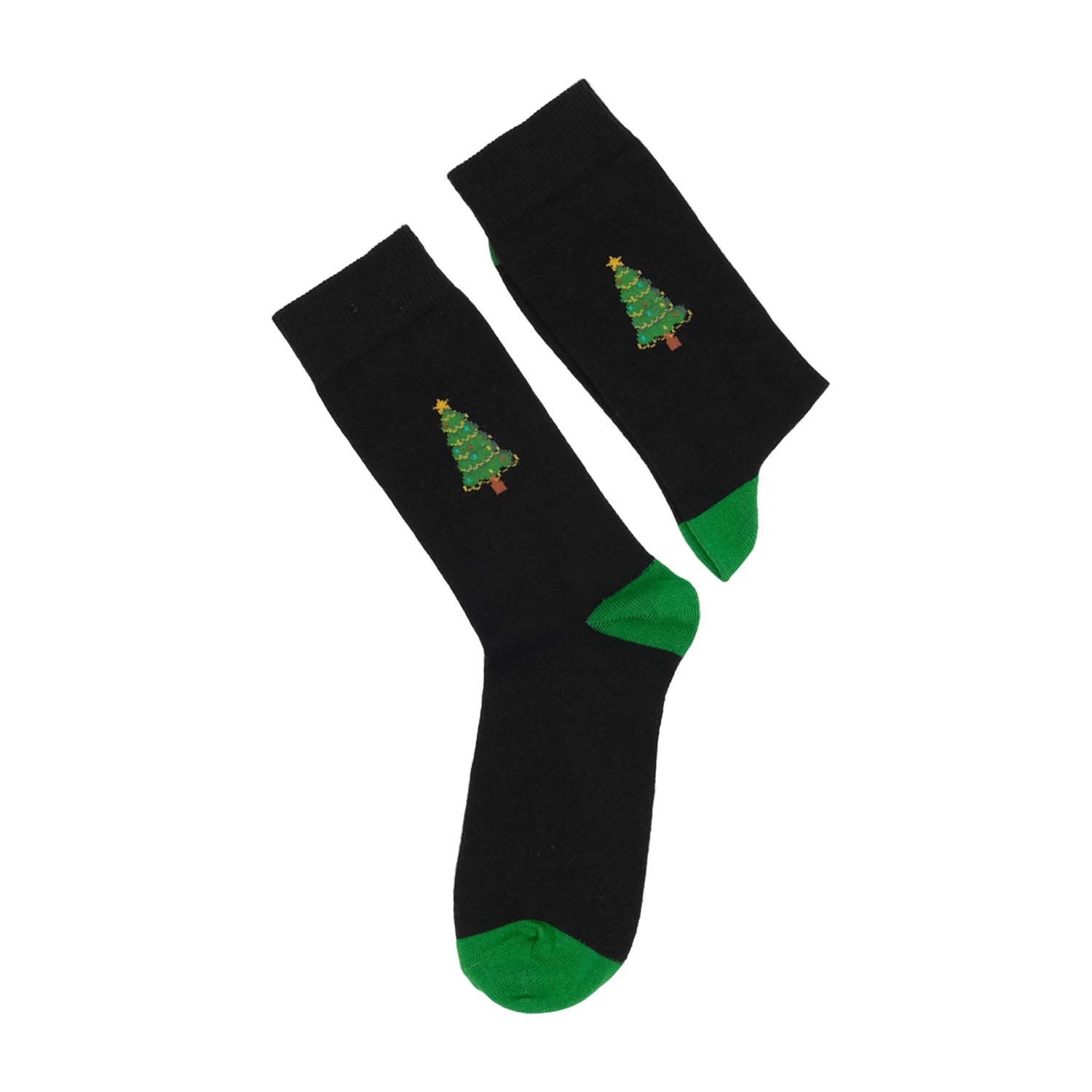 Moonwalk Sock – Siyah Çam Ağacı Desenli Çorap