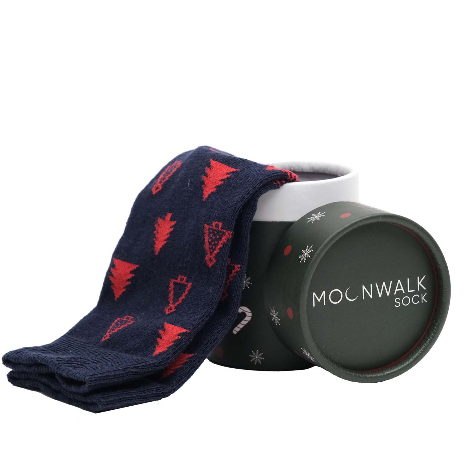 Moonwalk Sock – Lacivert Çam Ağacı Desenli Çorap