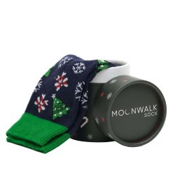 Moonwalk Sock – Yeşil Çam Ağacı Desenli Çorap