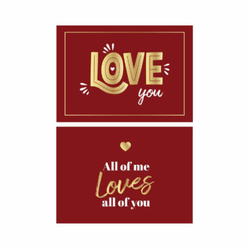 All Of Me Loves You Motto Kartı