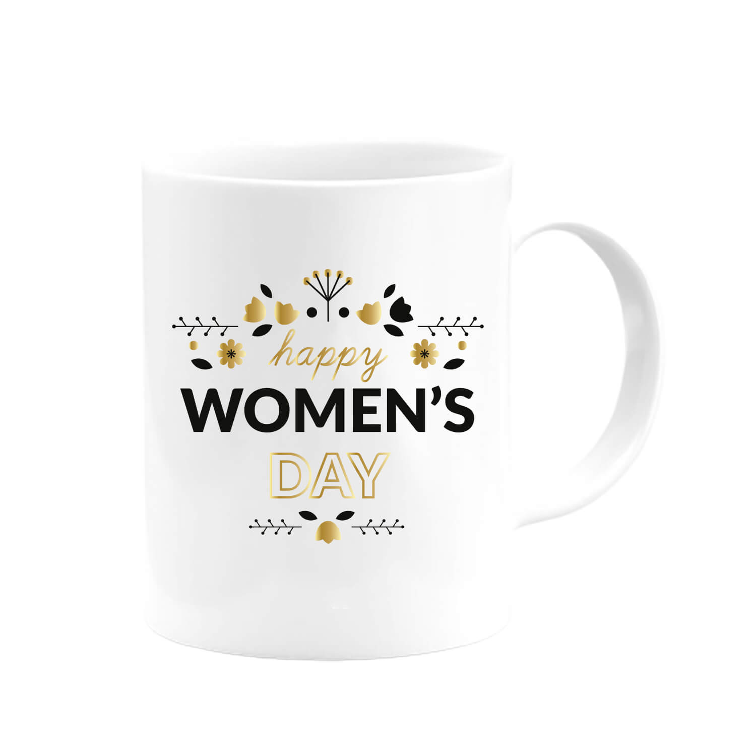 Yaldızlı Happy Women’s Day Baskılı Kupa