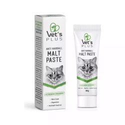 Vet’s Plus Anti-Hairball Sağlıklı Tüyler İçin Malt Kedi Macunu