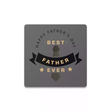 Kravat Detaylı Best Father Bardak Altlığı