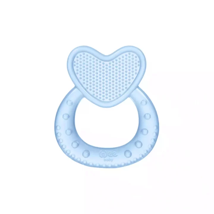 Wee Baby Kalpli Silikon Diş Kaşıyıcı – Mavi
