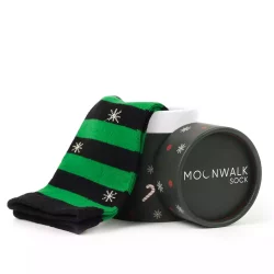 Moonwalk Sock – Siyah Çizgi Desenli Çorap