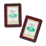 Kırmızı Ekoseli Fotoğraf Çerçevesi