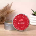 Kırmızı Yade Portakal & Tarçın Mum - No:2