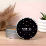 Yade Siyah Yıldızlı Kahveli Mum - No:2