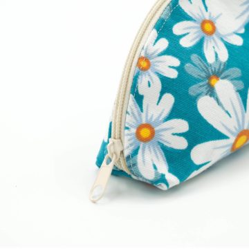 Papatya Desenli Clutch Makyaj Çantası