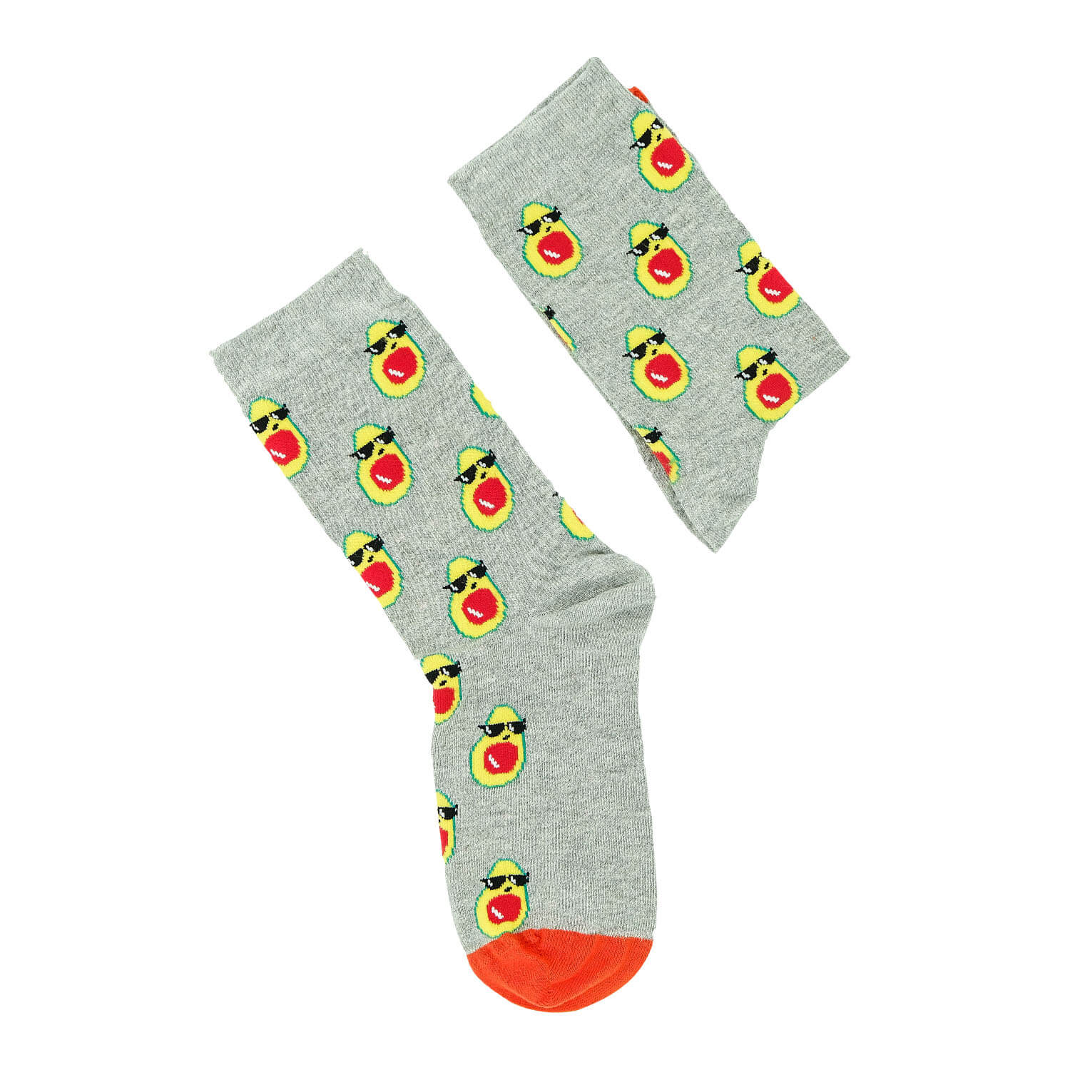 Moonwalk Sock - Gözlüklü Avokado Desenli Çorap