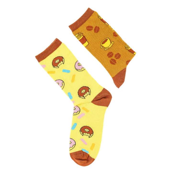 Moonwalk Sock - Donut & Kahve Temalı Çorap