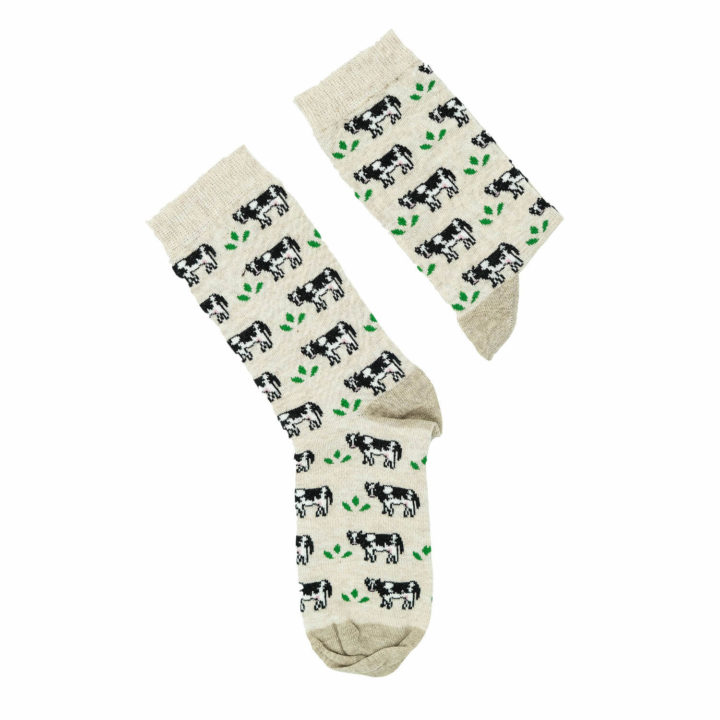 Moonwalk Sock - İnek Desenli Çorap