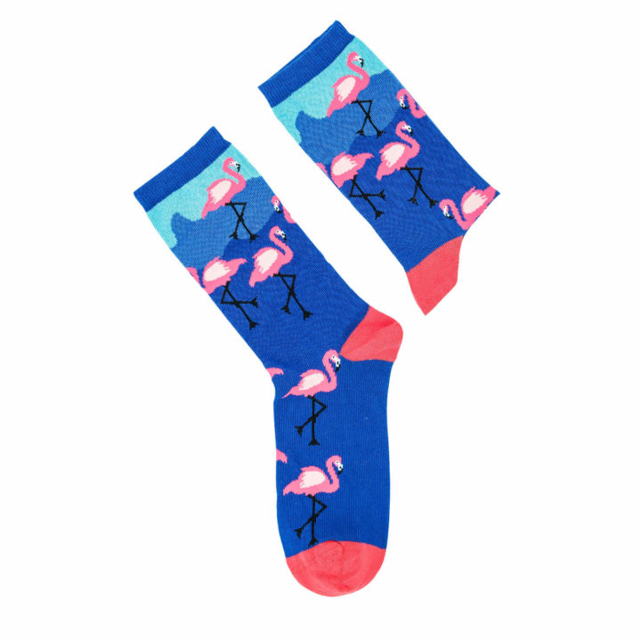 Moonwalk Sock - Flamingo Desenli Çorap