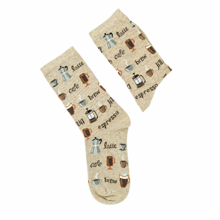 Moonwalk Sock - Kahve Temalı Çorap