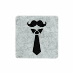 Kravat Detaylı Keçe Bardak Altlığı